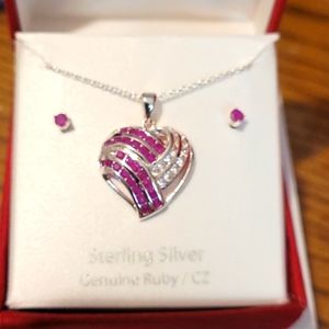 SETS OF NECKLACE/EARING STERLING